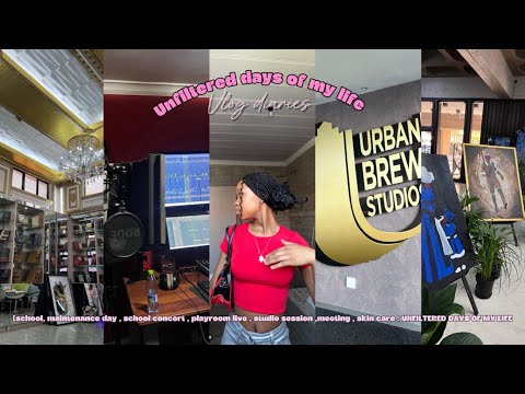Unfiltered days of my life| maintainance | playroom live | studio session | meeting | skincare .