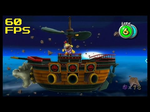 44. [60 FPS] Sinking the Airships - Bowser Jr.'s Airship Armada - Super Mario Galaxy