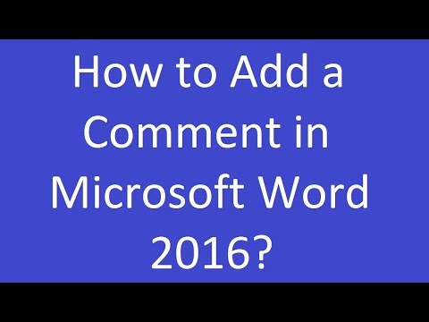 How to insert comments in word 2016 - ksethisis