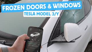 Tips for Frozen Tesla Windows & Doors. Take Extra Care With Frameless Windows!
