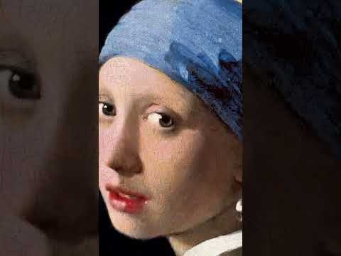 Girl with a Pearl Earring 1665 by Jan Vermeer Van Delft (details)