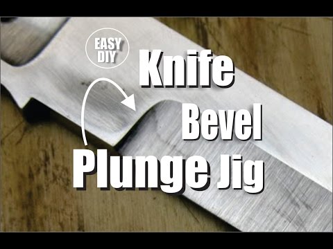 Easy to make Knife Bevel Plunge Jig