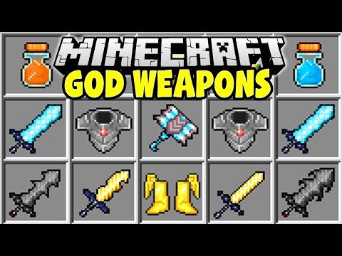 Insane Minecraft Mod! UNSTOPPABLE GOD Weapons!