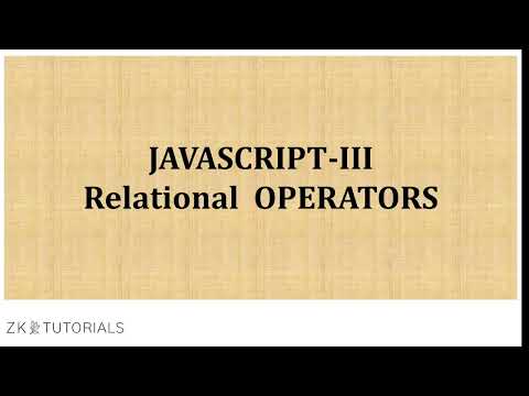 5 Comparison Operators Full Stack Web Development Java Script Relational Operators