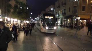 Downtown Jerusalem -Israel- at sunset December 2016