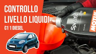 Youtube thumbnail of video "Controllo e rabbocco livello liquidi Citroën C1 1 1.4 HDI 📏"