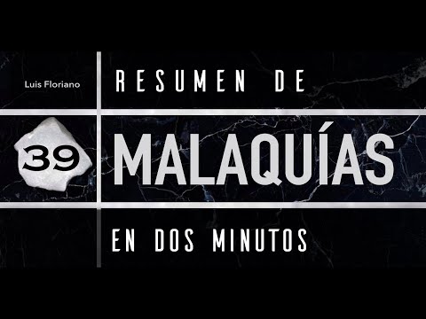 Malachi in 2 minutes