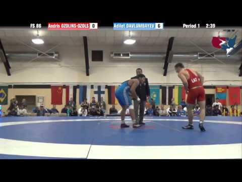 86 KG QF - Andris Ozolins-Ozols (LAT) vs Adilet Davlumbayev (KAZ)