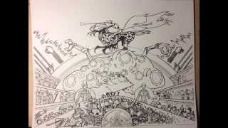 The Making of the Animatrix Second Renaissance Art Tribute by Jeremy Wheeler for Bottleneck Gallery video