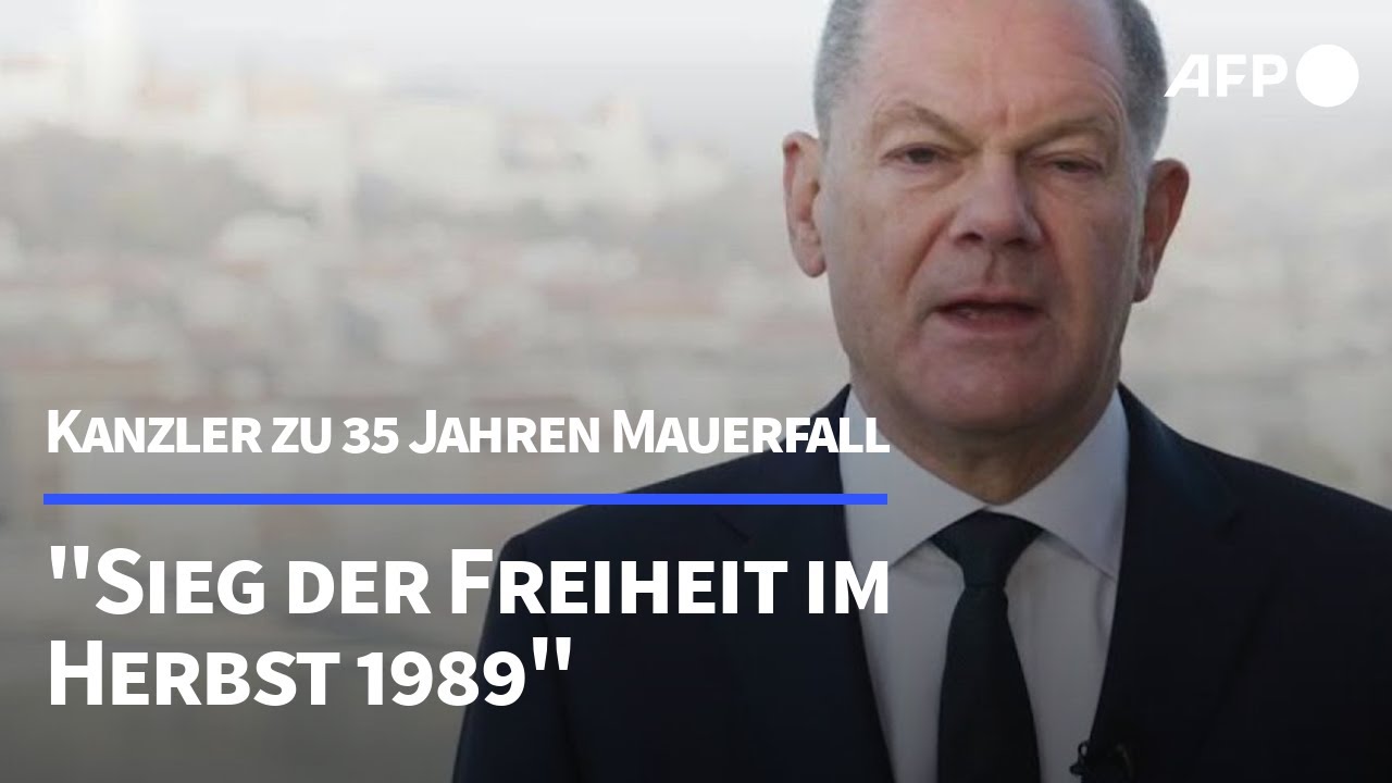 Scholz würdigt Mauerfall vor 35 Jahren als "Sieg der Freiheit" | AFP