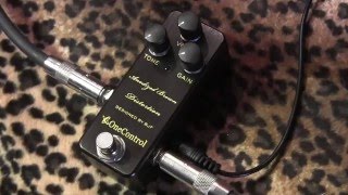 Video thumbnail for One Control ANODIZED BROWN DISTORTION demo with Warmoth Mooncaster by gearmanndude