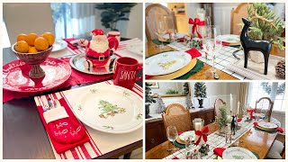 HALLMARK INSPIRED CHRISTMAS TABLESCAPES | LAST MINUTE IDEAS FOR YOUR TABLE