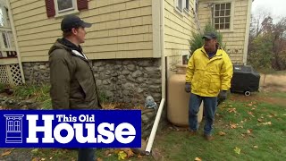 How to Drain Downspout Water Flow Away from a House