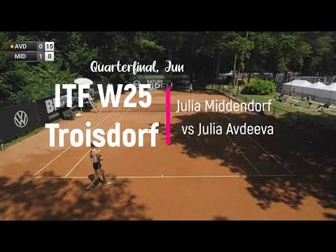 Julia Middendorf vs Julia Avdeeva - W25 Quarterfinal Troisdorf