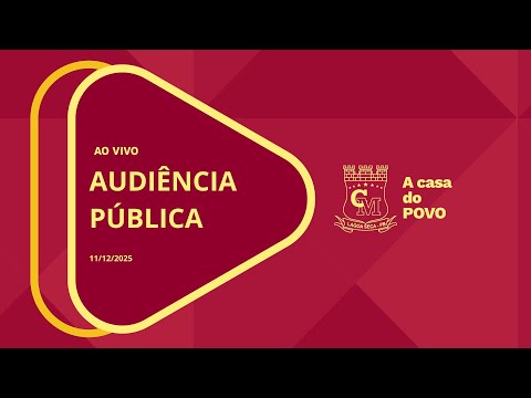 AO VIVO: AUDIÊNCIA PÚBLICA DA CÂMARA DE LAGOA SECA/PB -  11/12/2025