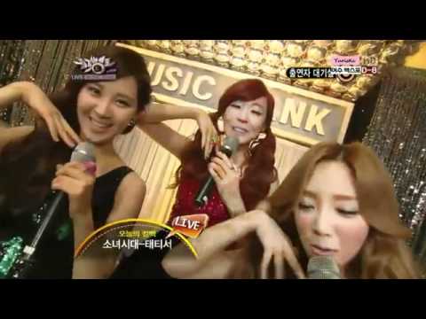 120504 SNSD TaeTiSeo - Backstage Interview @ Music Bank