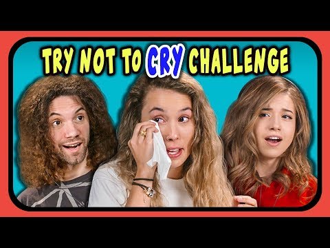 YOUTUBERS REACT TO TRY NOT TO CRY CHALLENGE!