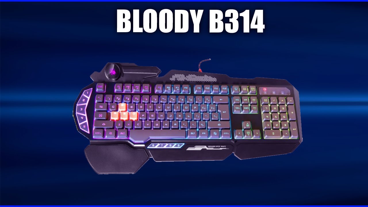 Механическая клавиатура A4Tech Bloody B810R Battlefield, черный по низким ценам 
