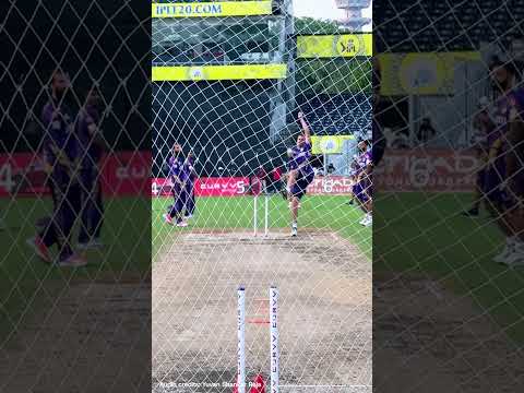 Eyes on the stumps 👀🎯 Anrich Nortje | #AmiKKR | #TATAIPL2025 | #ZiddKiNayiHadd