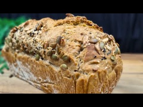 No-Knead Whole Wheat Seed Bread Ready in Under an Hour — Just Mix and Bake