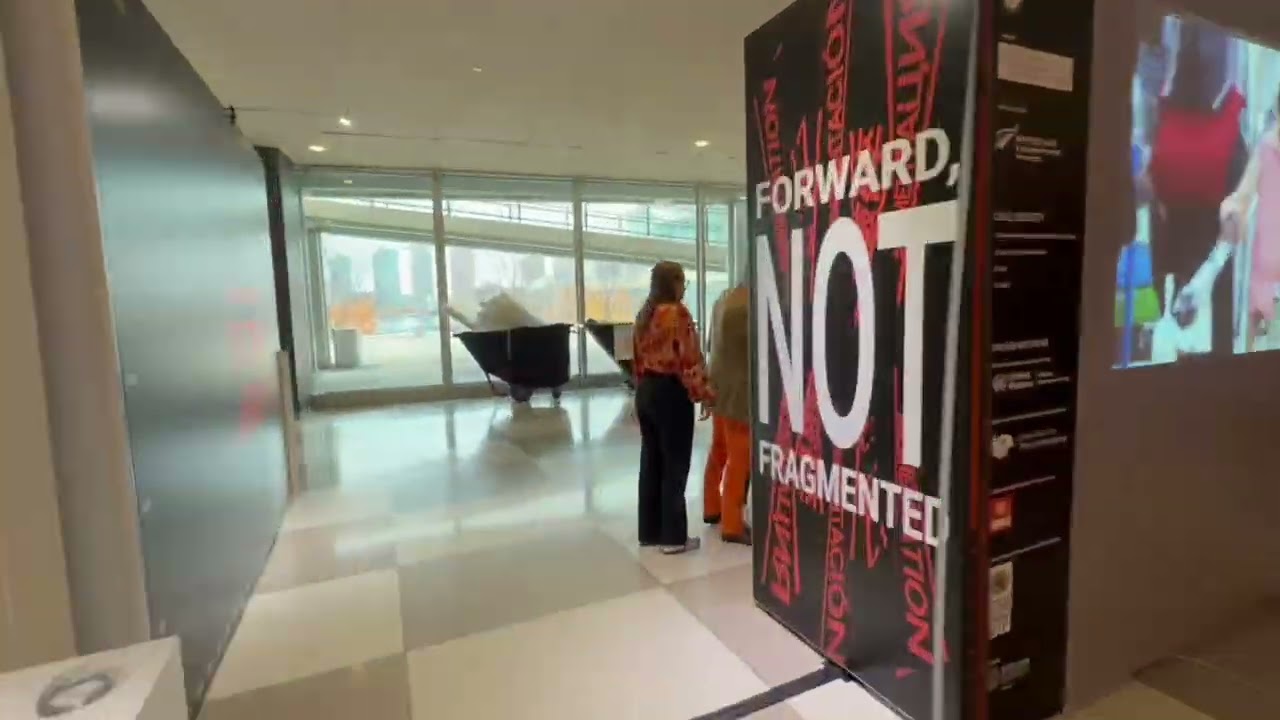 #ForwardNotFragmented: Exhibition Set Up