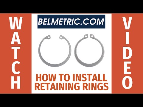 How To Install Retaining Rings