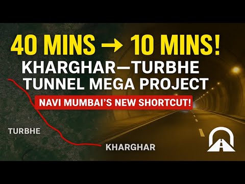 40 Mins to Just 10 Mins! 🚇 Inside the Kharghar–Turbhe Tunnel Mega Project #navimumbai #mumbai #pune
