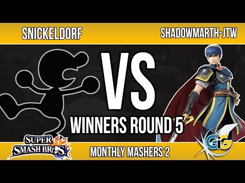 GiG- Monthly Mashers 2- Smash 4 Winners R5: Snickeldorf  VS GOG| ShadowMarth-JTW