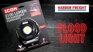 Harbor Freight ICON 2100 Lumen LED Rechargeable Magnetic Compact Floodlight (LWR2100) Review