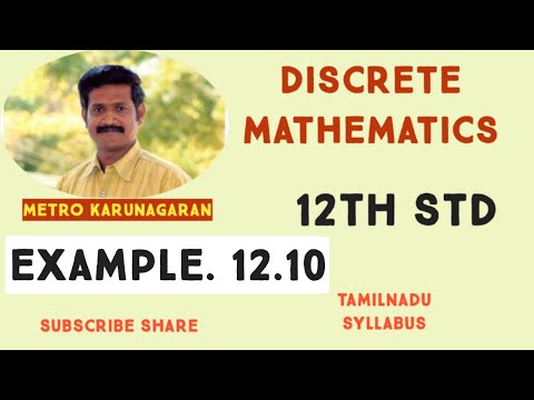 12th Std Maths Ex.12.1 Example 12.10. Verify closure, commutative, associative, identity x-11 of A={