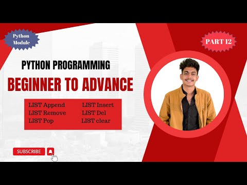 Python List Append Remove Pop Insert Del Clear Python Full Course 12