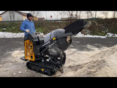 Motocarriola Cingolata Katoimer Carry 107 con Betoniera - Opz. Kit Industria 4.0 - da Giordano Cairo
