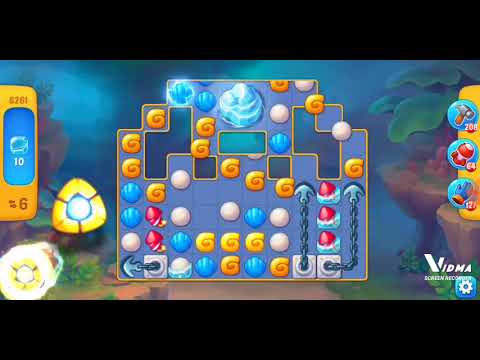 Fishdom. 8261 level no boosters and diamonds - 15 moves