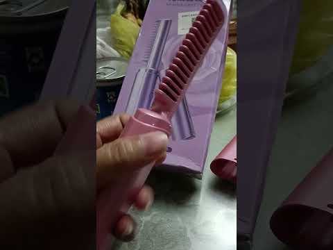 RECHARGEABLE MINI HAIR STRAIGHTENER MOBILE HEAT COMB