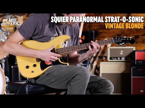 Squier Paranormal Strat-O-Sonic 2023 - Present - Vintage Blonde Bild 6