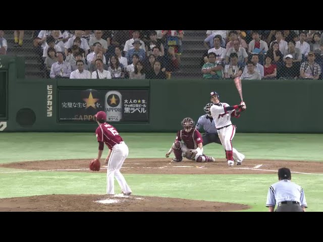 【7回裏】ファイターズ・陽 追い込まれながらも7試合連続ヒット!! 2016/9/1 F-E