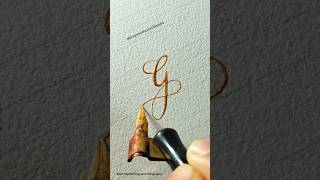 Download lagu Beautiful Handwritten letter G #calligraphy #shorts #art mp3