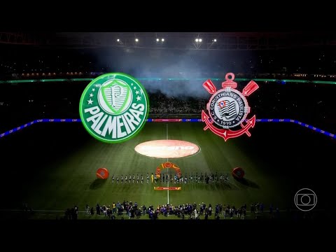 INICIO DA TRANSMISSÃO DO JOGO ENTRE PALMEIRAS X CORINTHIANS PELA COPA DO BRASIL 25|GLOBO FHD