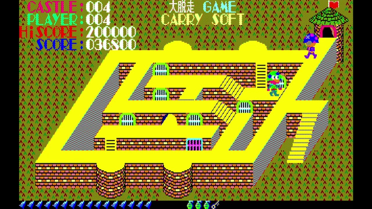 大脱走（PC-8801/NS）　プレー動画