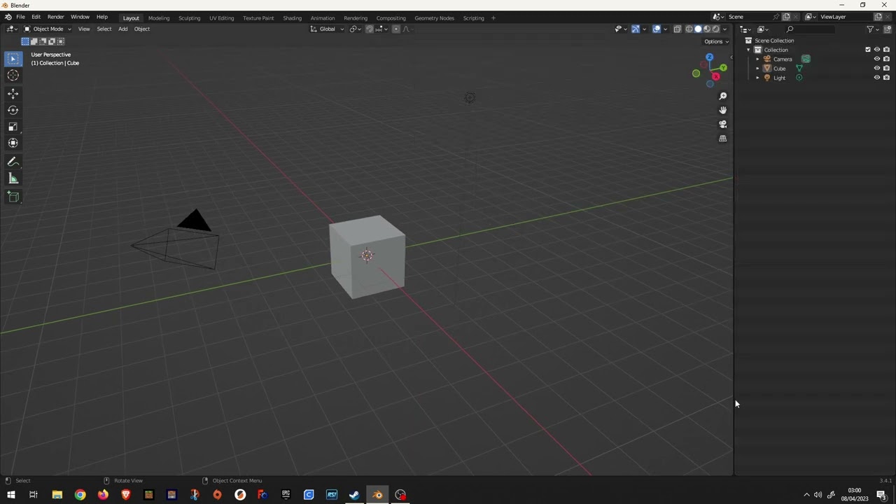 Blender Restore Outliner and Properties side bar