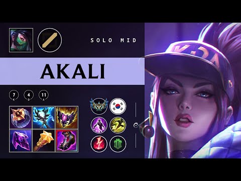 Akali Mid vs Yasuo - KR Challenger Patch 25.24