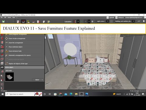 DIALUX EVO 11 - NEW FEATURE " SAVE YOUR OWN FURNITURE"