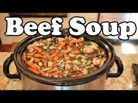 BEEF SOUP RECIPE | CROCK POT SOUP | POT ROAST SOUP |...