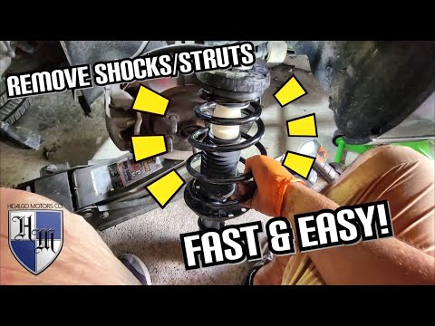 HOW TO REMOVE & REPLACE FRONT SHOCK/ STRUT ON A 2015 + CHEVROLET IMPALA, MALIBU, CRUZE FAST & EASY!
