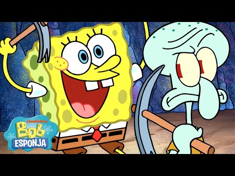 Bob Esponja | ¡Las aventuras subterráneas de Bob Esponja! 🕳️ | Bob Esponja en Español