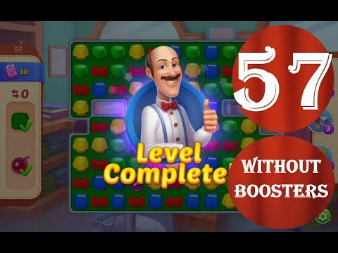 Homescapes Level 57 - [13 moves] [2022] [HD] solution of Level 57 Homescapes[No Boosters]