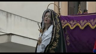 Processione del Venerdi Santo 2025….uscita della Madonna Addolorata dalla Chiesa Madre di Marsala.