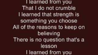 I Learned From You - Hannah Montana (with lyrics)