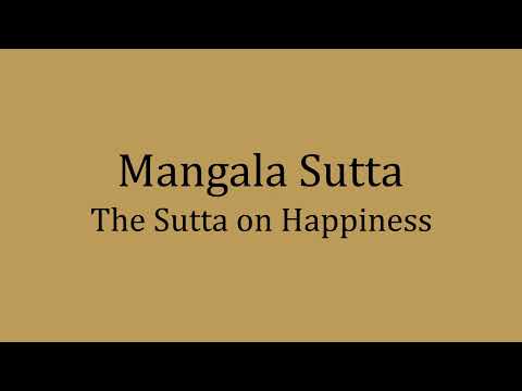 O Sutta da Felicidade (Mangala Sutta)