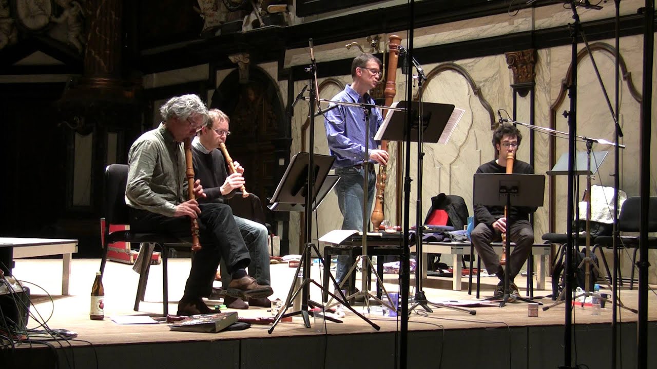 Flanders Recorder Quartet - Bach, Wenn Wir in höchsten Nöten sein BWV 641 (live in Antwerp, 2013)